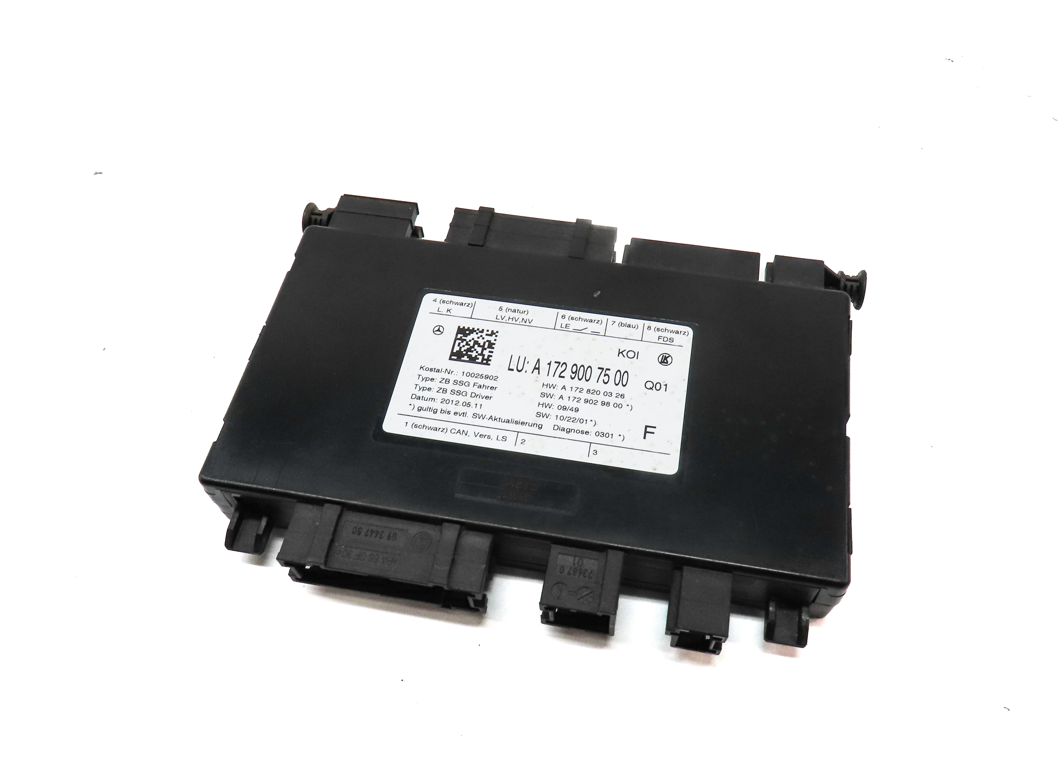 2013 MERCEDES C250 (W204) FRONT LEFT DRIVER SEAT CONTROL MODULE — exact item pictured